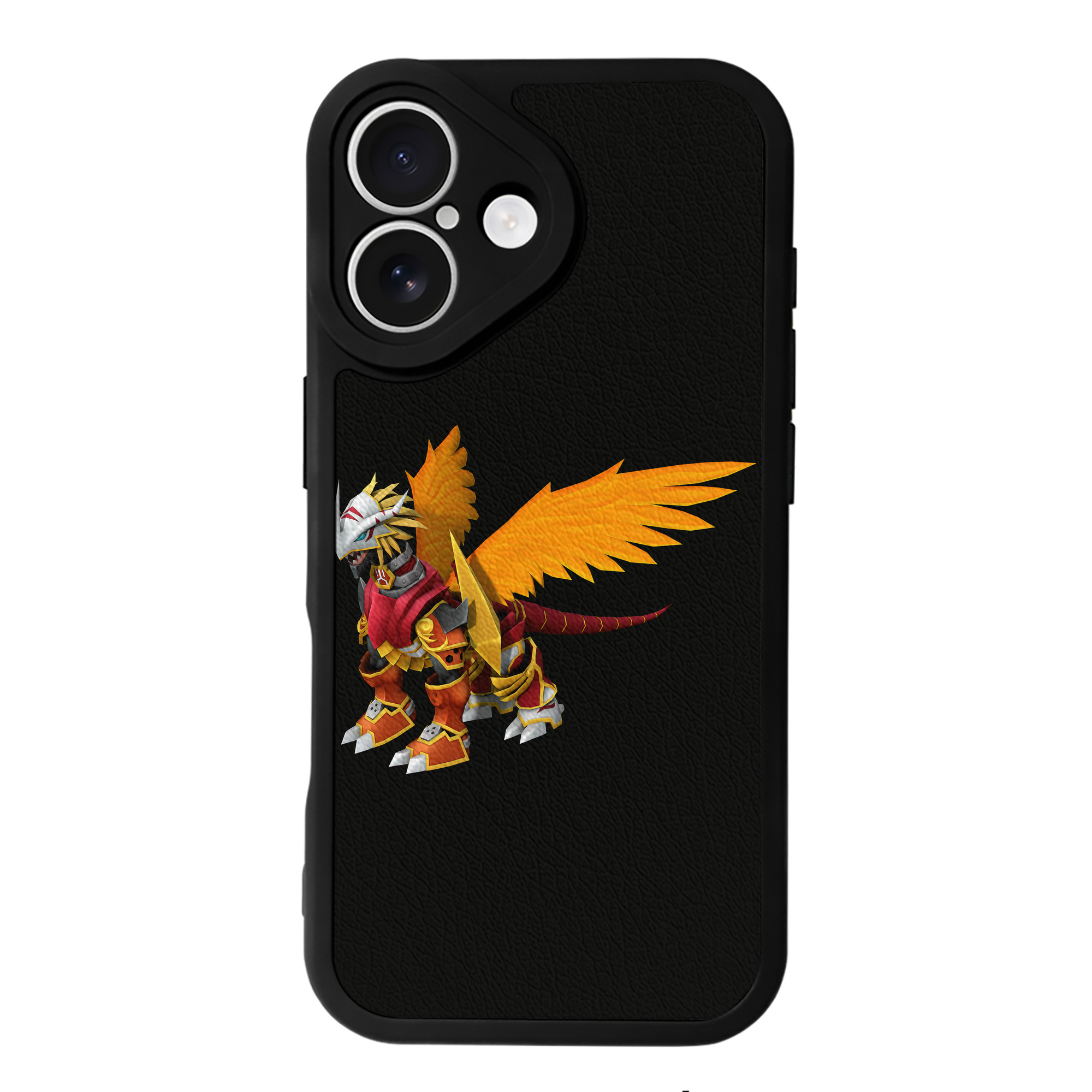 （画像用） Digimon デジタルモンスター/デジモン 【iPhone 16シリーズ対応】シリコンスマホケース（レザー調） 材質：シリコン